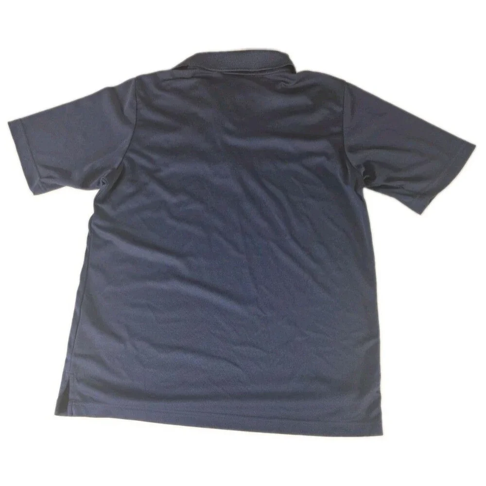 Burger Boy Employee Polo Shirt Worker Fast Food Mens Small Restaurant Navy